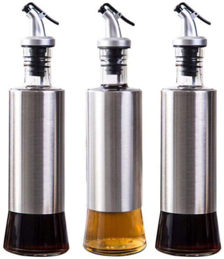 300 ML Oil & Vinegar Dispenser Glass Bottles with Nozzles