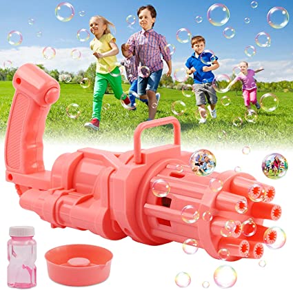 Electric Kids Bubble Gun - (WITH FREE SOAP LIQUID)