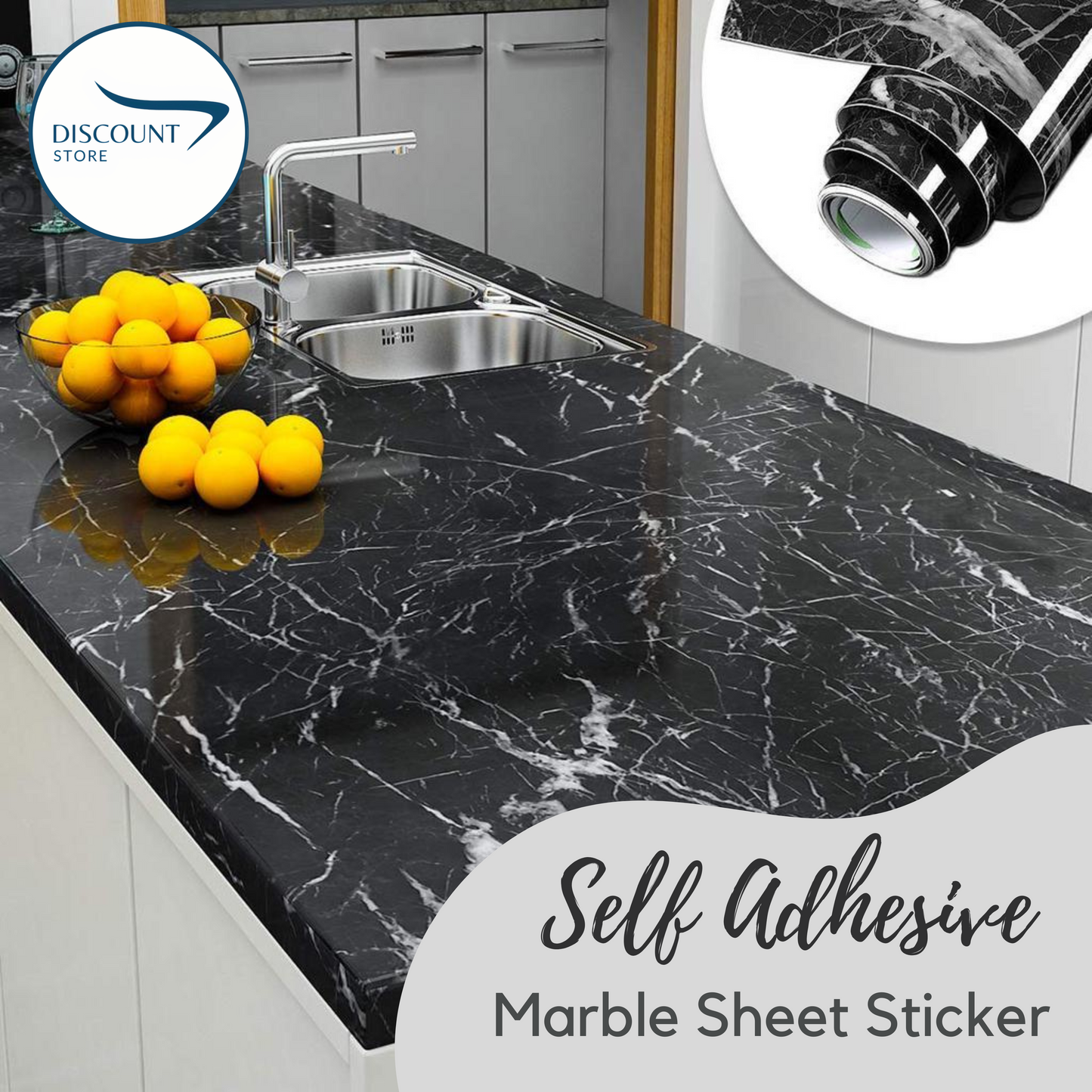 Self Adhesive Marble Wallpaper Sheet - (IMPORTED)