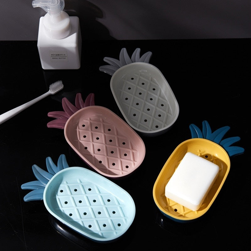 Creative Pineapple Shape Drain Soap Box