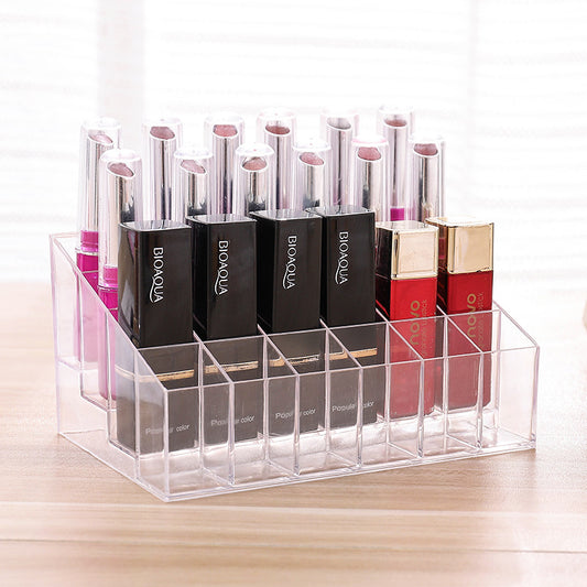 24 Grid Acrylic Lipstick/Cosmetic Organiser - (HIGH Quality)
