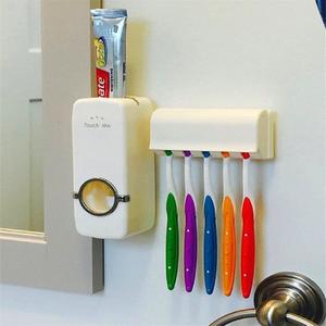 Toothpaste Dispenser & Toothbrush holder