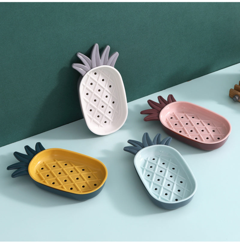 Creative Pineapple Shape Drain Soap Box