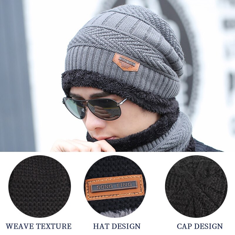 Winter Cap Beanie with Neck Warmer - Unisex