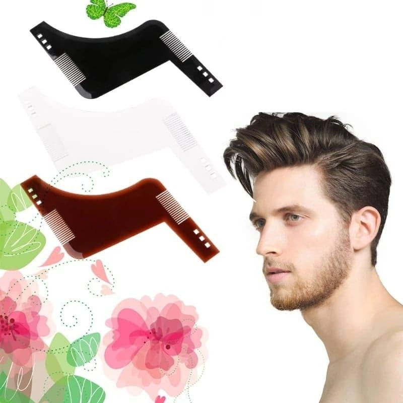 Beard Shaping Tool & Comb For Line Up