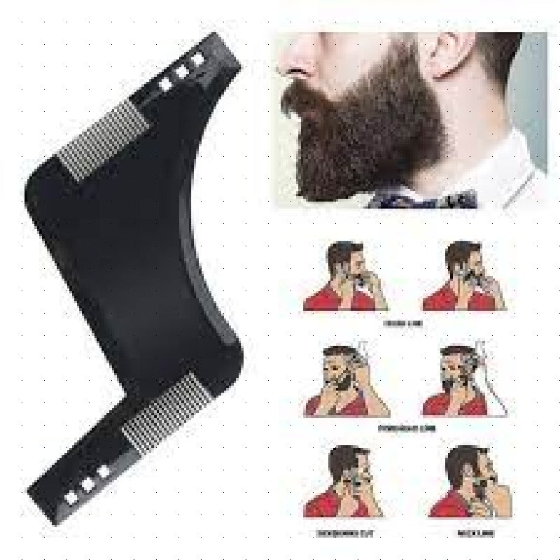 Beard Shaping Tool & Comb For Line Up