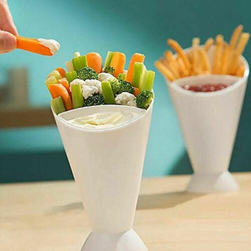 French Fries Holder Cone With Dip Holder