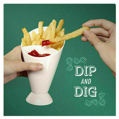 French Fries Holder Cone With Dip Holder