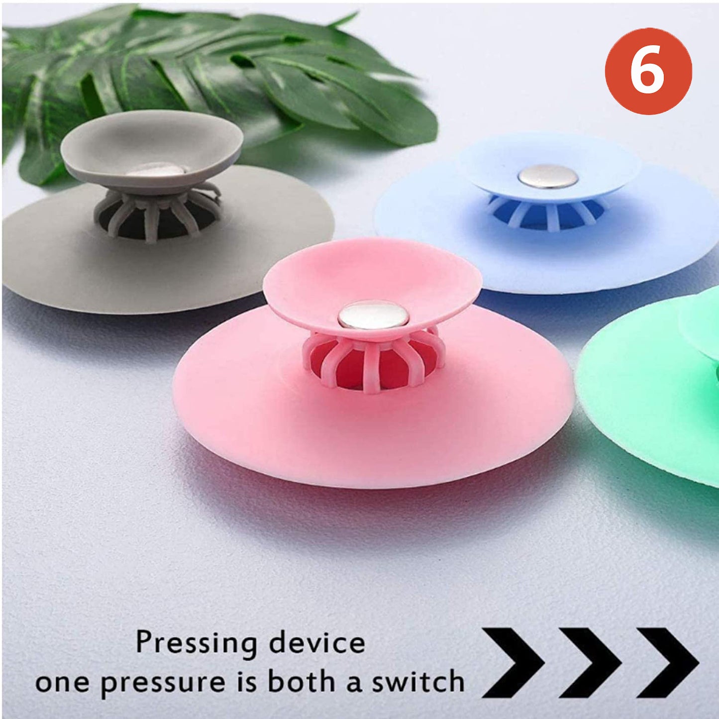 2 in 1 Silicone Sink Drain Stopper