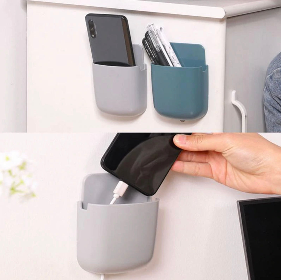 Self Adhesive Wall Mounted Storage Box - (Random Color)