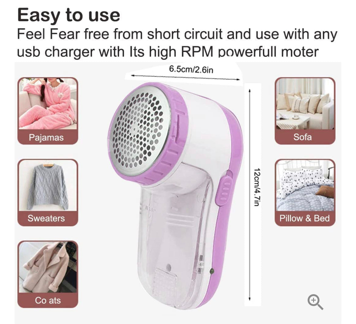 Lint Fabric Shaver Remover for Clothes Woolen Sweaters Blankets Jackets Carpets USB wired