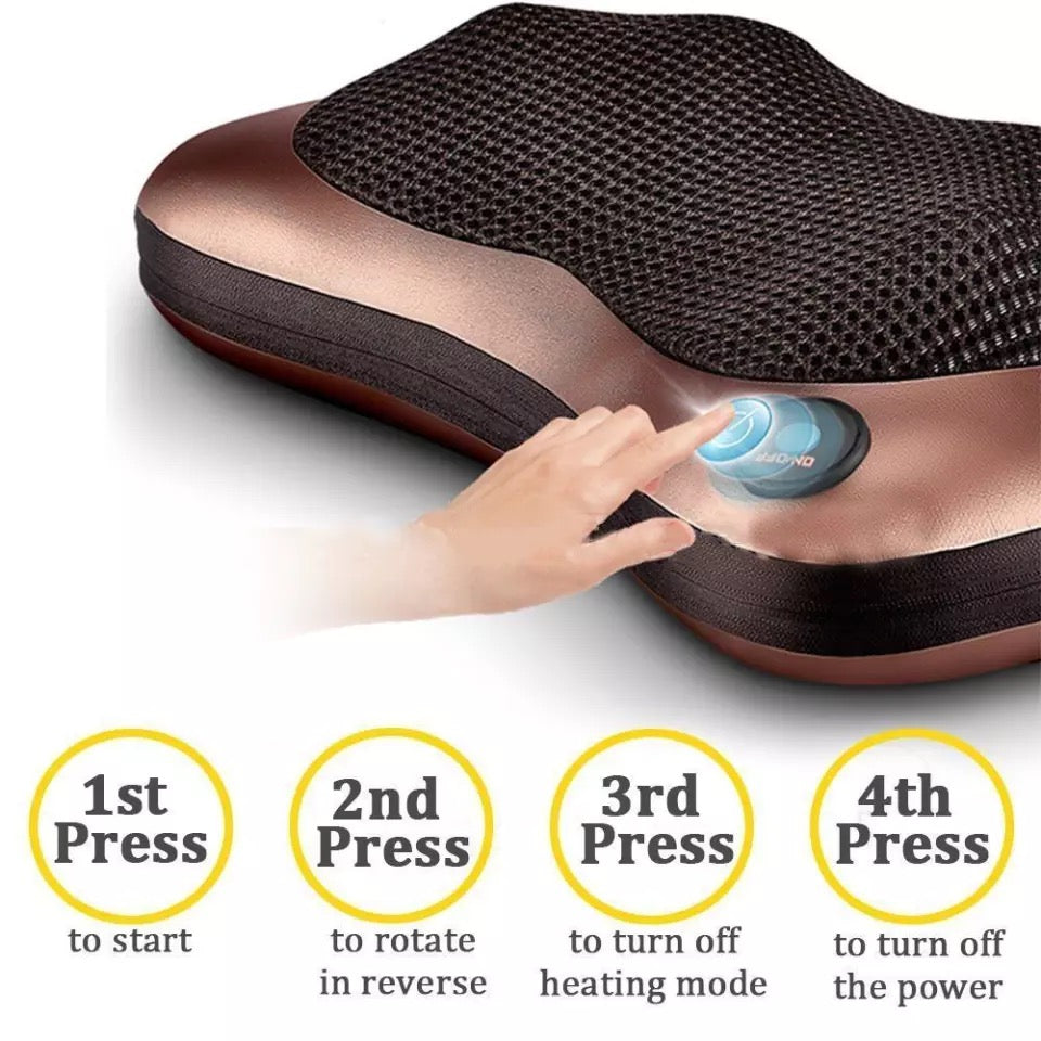 2 in 1 - Home and Car Massage Pillow