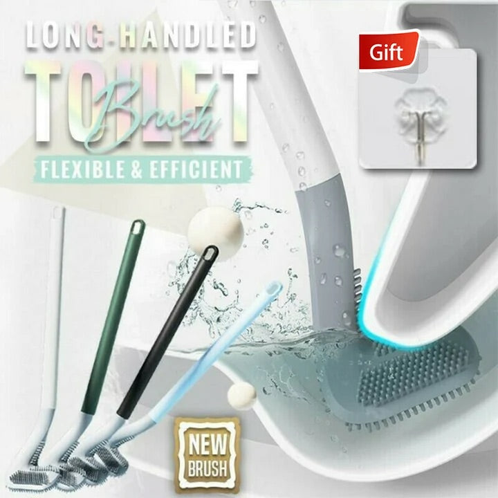 Flexible Long-Handled Golf Style Toilet Brush