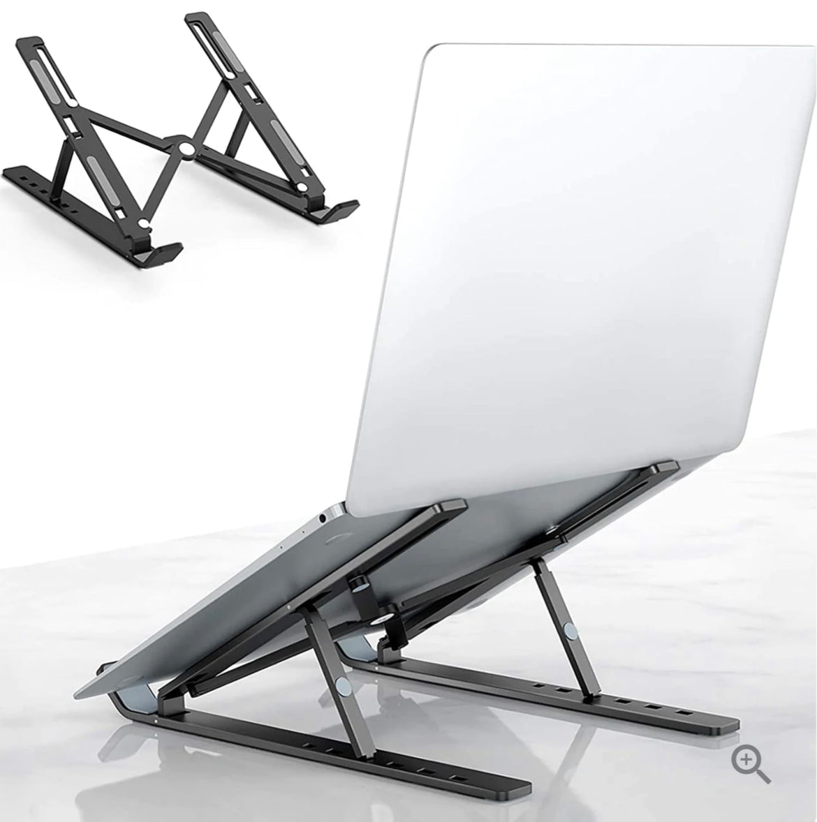 Adjustable Laptop Stand Holder with Built-in Foldable Legs