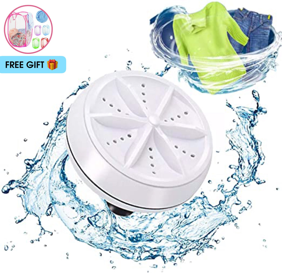 Ultrasonic Portable Washing Machine (With FREE Gift) DiscountStore
