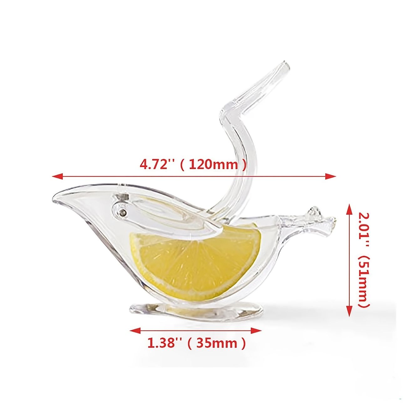 Acrylic Bird Shaped Lemon Squeezer and Juicer