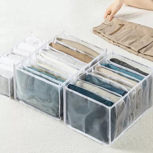 7 Grids Foldable Clothes Storage Organiser Wardrobe Boxes