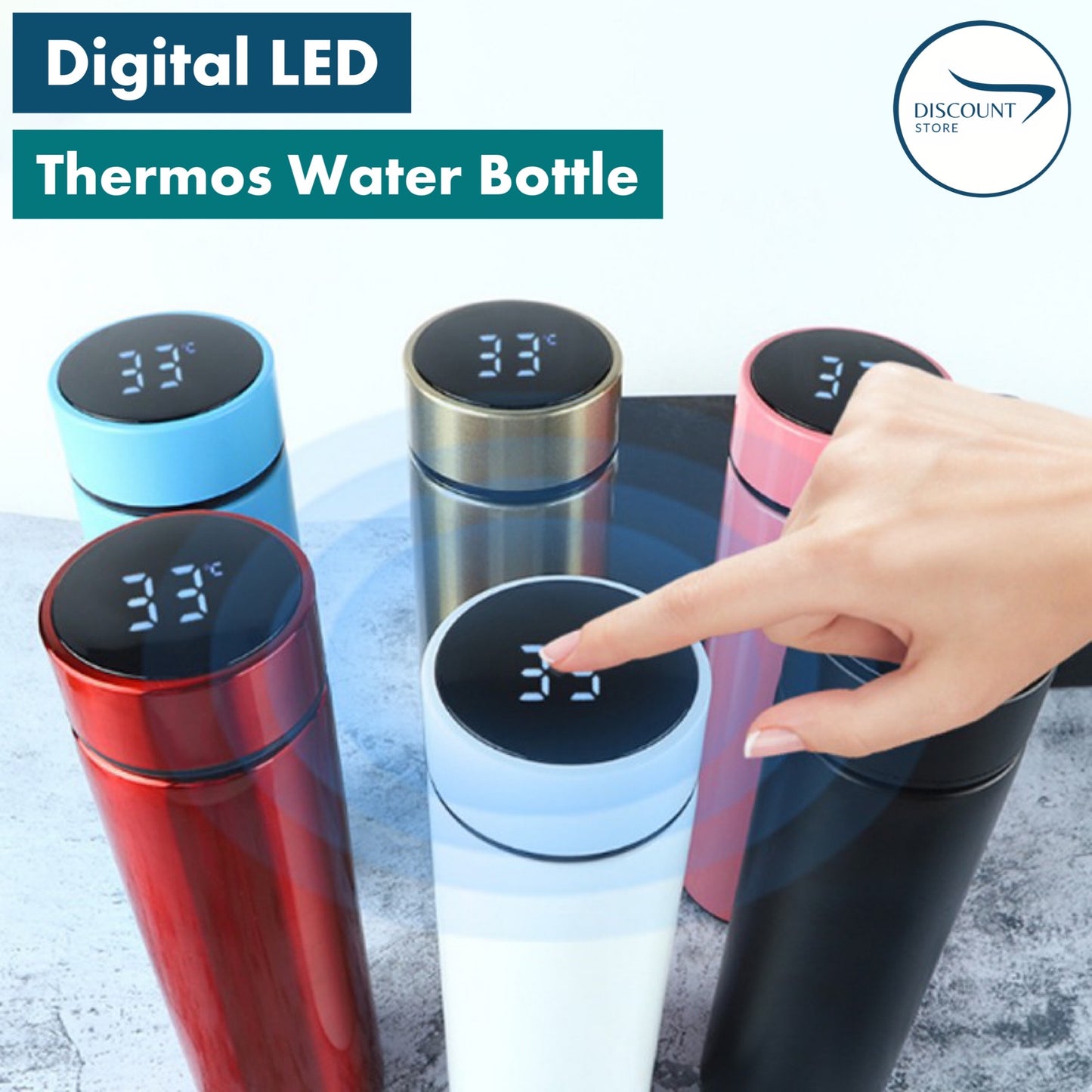 SALE - Digital LED Display Hot & Cool Smart Bottle Flask