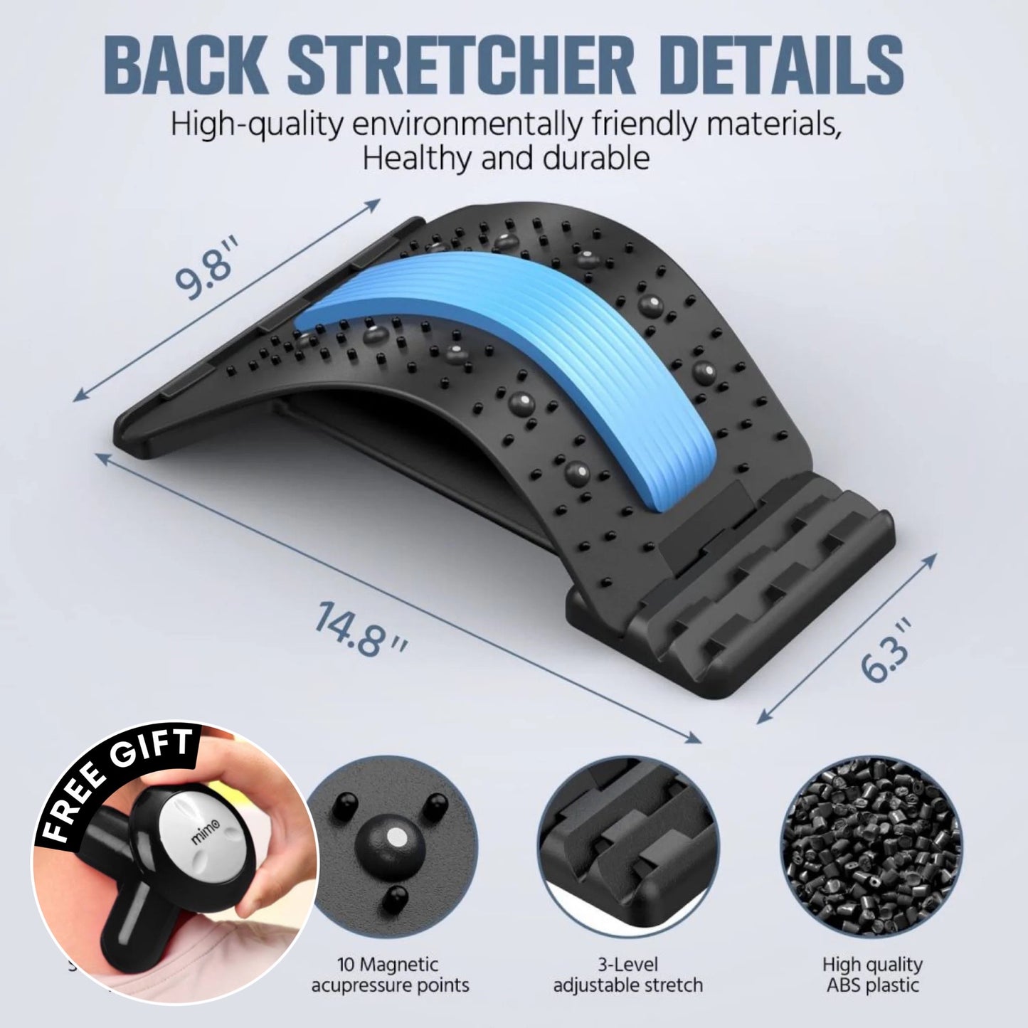 Multi-Level Adjustable Posture Corrector & Back Stretcher | Buy 1 Get 1 Free