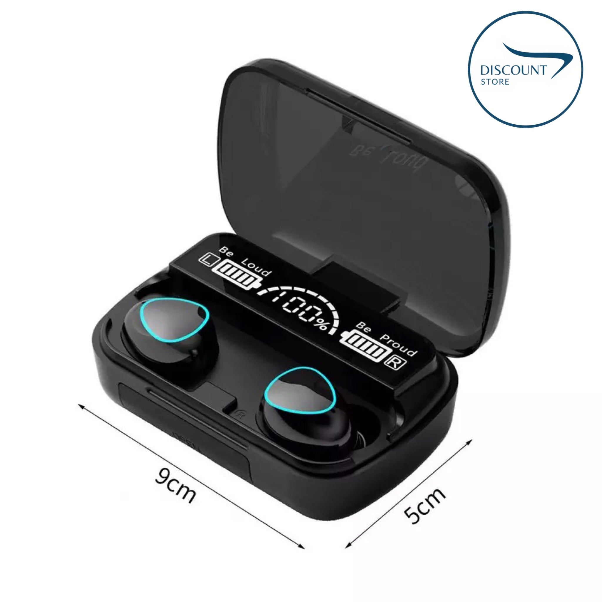 M10 Wireless TWS V5.1 EarBuds with Touch Display FREE Delivery