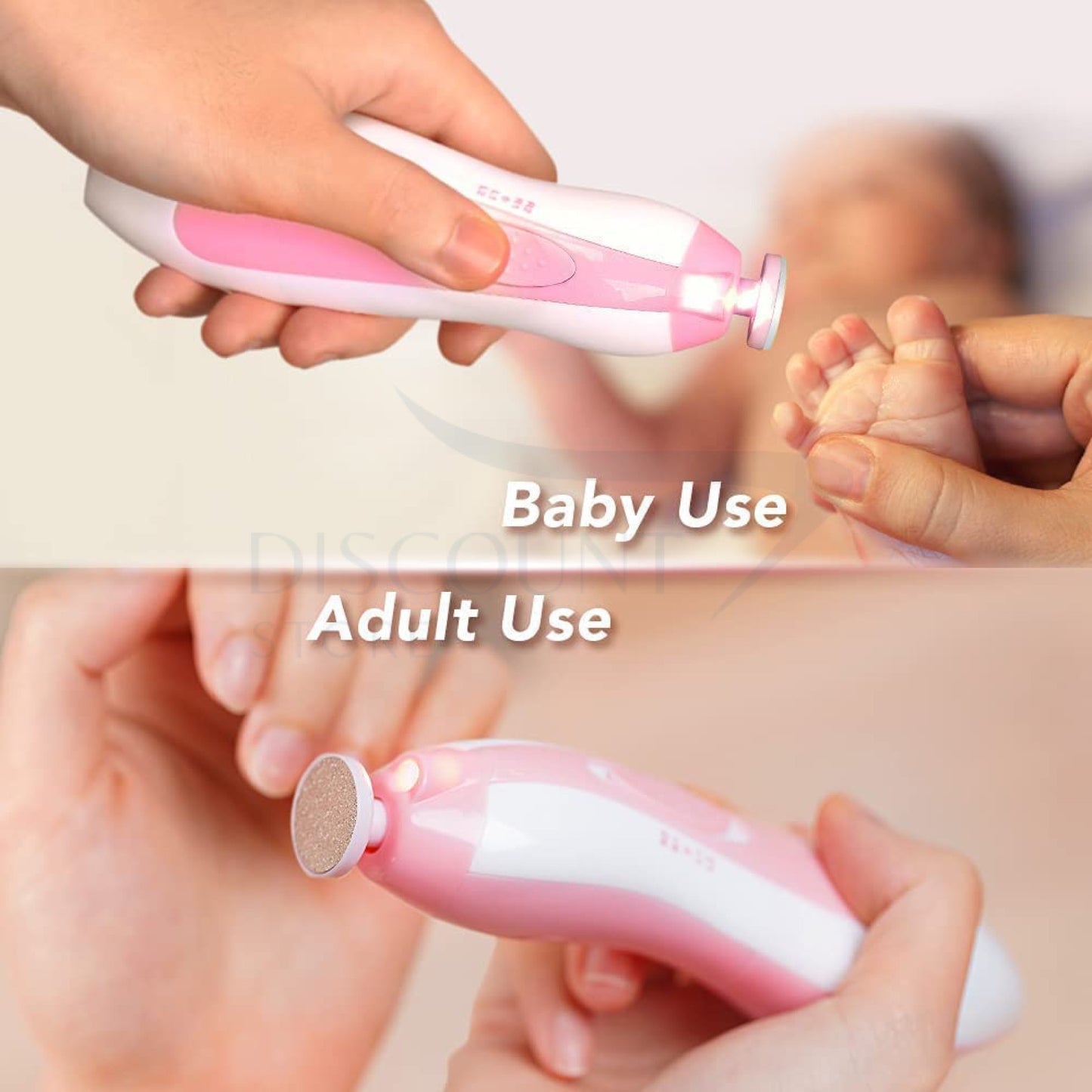 6 in 1 Electric Baby Nail Trimmer & Clipper Set - (FREE Delivery)