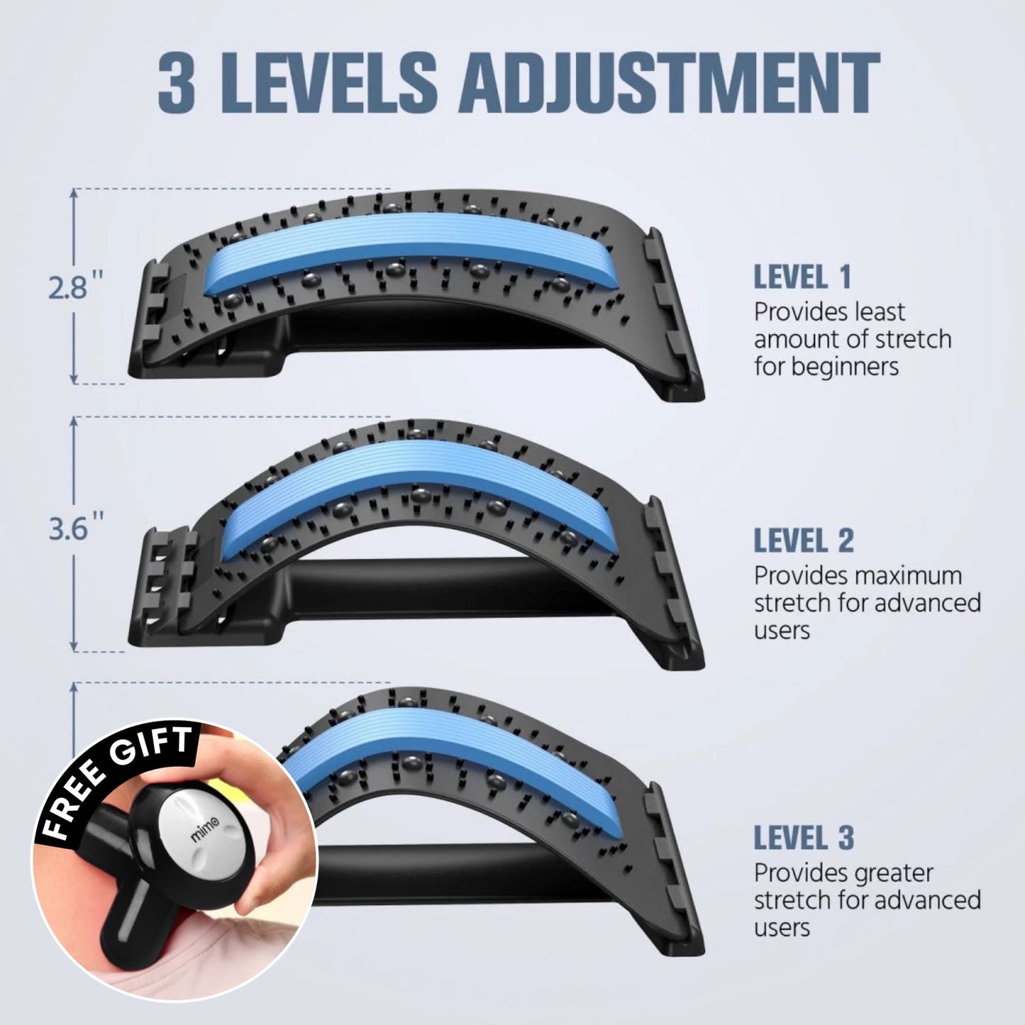 Multi-Level Adjustable Posture Corrector & Back Stretcher | Buy 1 Get 1 Free