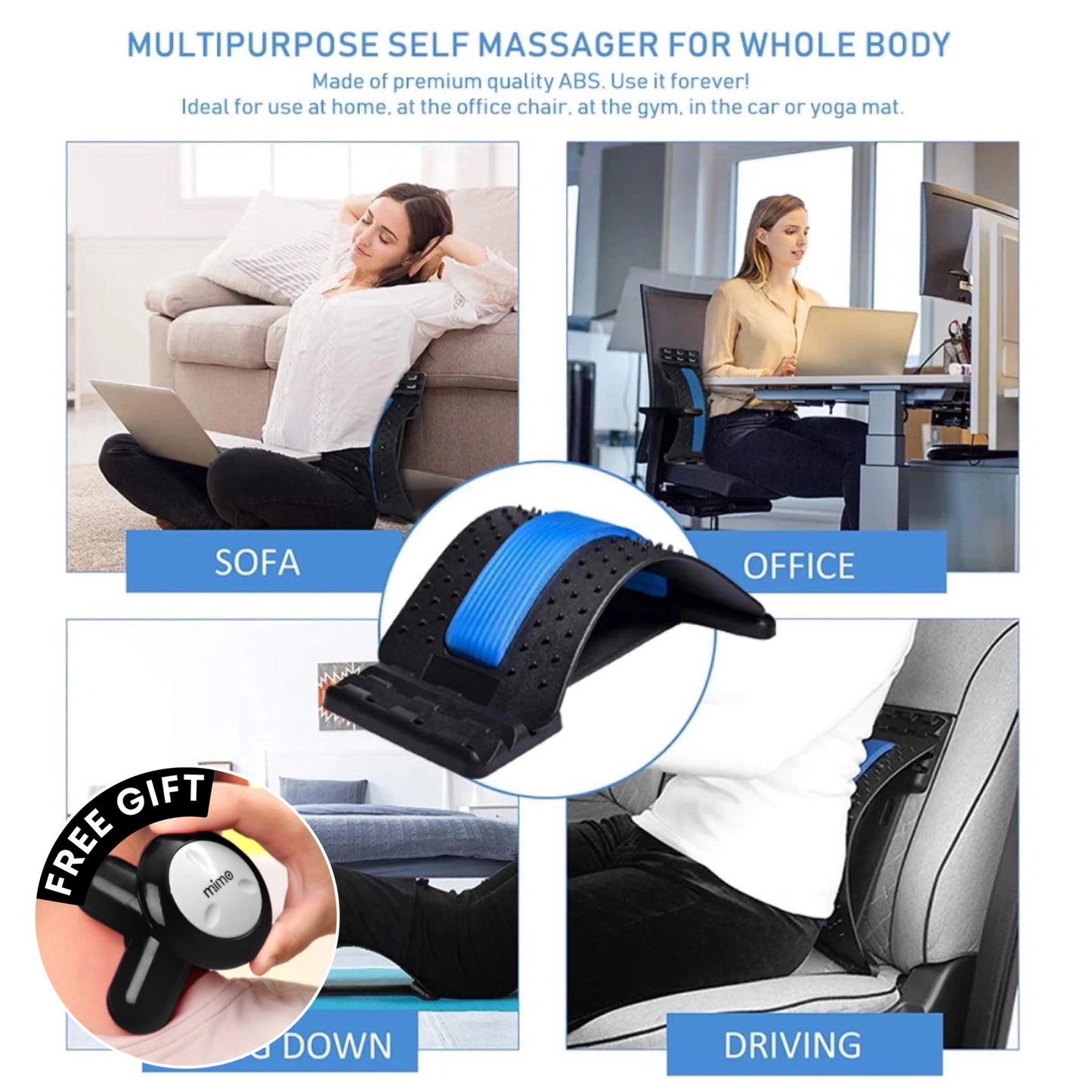 Multi-Level Adjustable Posture Corrector & Back Stretcher | Buy 1 Get 1 Free