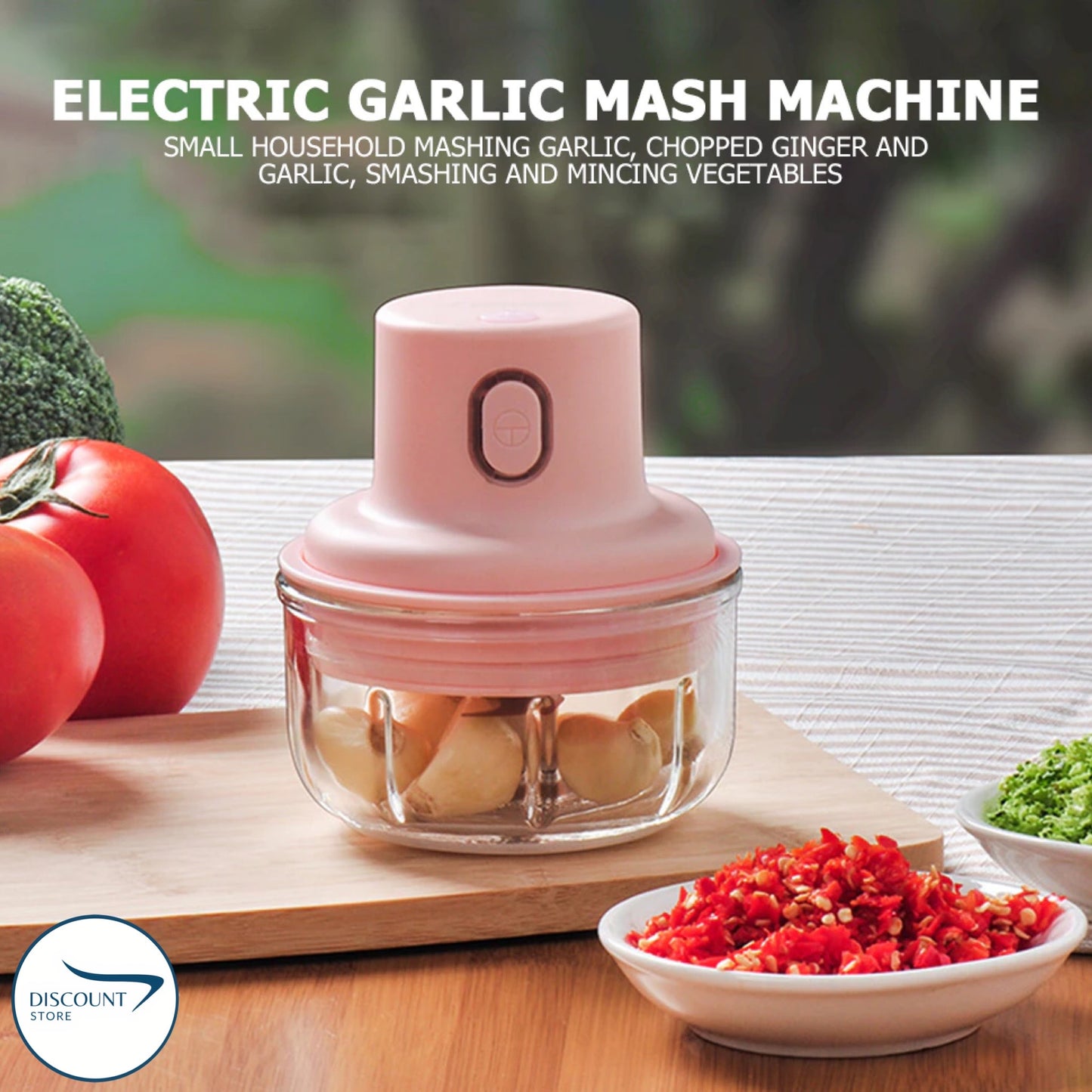 SALE - Rechargeable Electric Double Bowl Food Chopper (100 & 250ML) | FREE Delivery