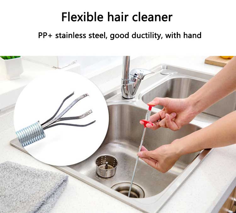 Stainless Steel Flexible Drain Clog Remover 90 cm