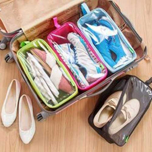 Travel Zipper Transparent Shoe Pouch/Bag