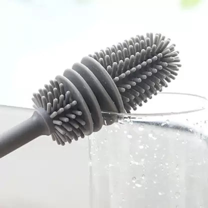 Long Silicon Kitchen Cleaner Bottle Brush